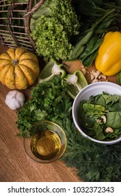 vegetables on the table