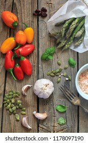 vegetables on table