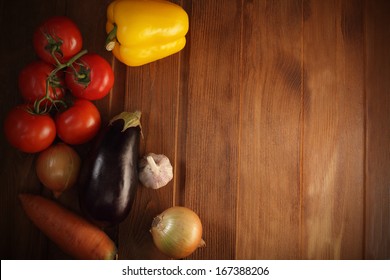 vegetables  on table