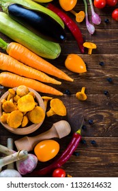 Vegetables on the table. Background.