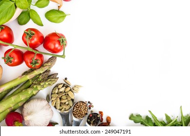 Vegetables On A White Background