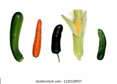 Phallic fruits and vegetables