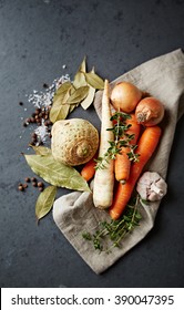 Vegetables And Spices For Vegetable Stock