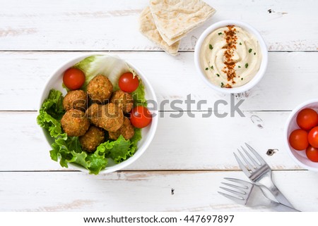 Similar – Image, Stock Photo Falafel Food Vegetable