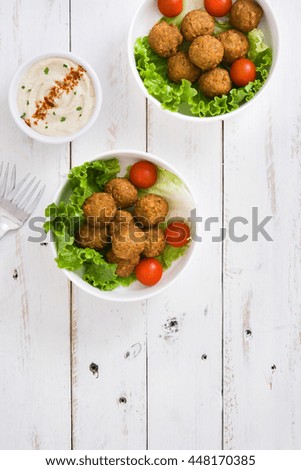 Similar – Image, Stock Photo Falafel Food Vegetable