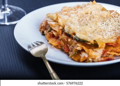 Vegetarian Lasagne On The Plate