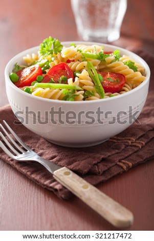 Similar – Image, Stock Photo Pasta salad Food Vegetable