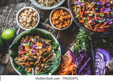 Veggie Bowl Over Coconut Quinoa