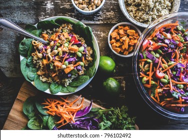 Veggie Bowl Over Coconut Quinoa