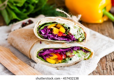 Veggie Burrito With Vegetables