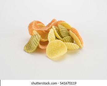 Veggie Chips Isolated On White Background