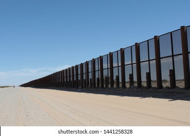 Vehicle Barrier Fencing And Screen Fencing Along The US Mexico Border In Yuma Sector Arizona 1662