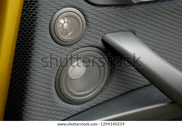 vehicle door the audio\
speakers