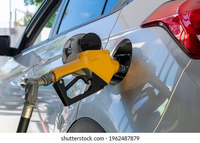 Vehicle Fuel Pump With Ethanol Or Gasoline. Fuel Crisis