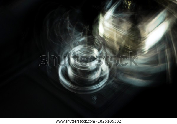 Vehicle\
interior. Abstract photography, long\
exposure.