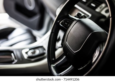 vehicle interior.selective focus.