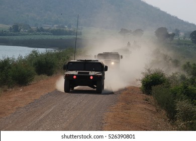 Vehicle military convoy