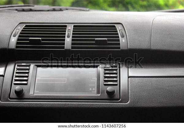 Vehicle on-board\
computer. Car interior\
details