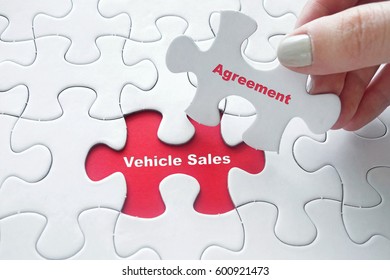 Vehicle Sales Agreement - Shutterstock ID 600921473
