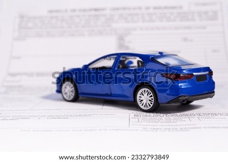 vehicle tax, transport tax bill, financing for road infrastructure, payment for owning a car Stock photo © 