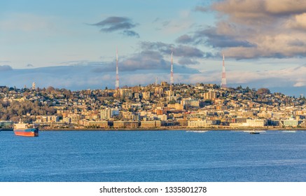 A Veiw Of Queen Anne Hill In Seattle, Washington.