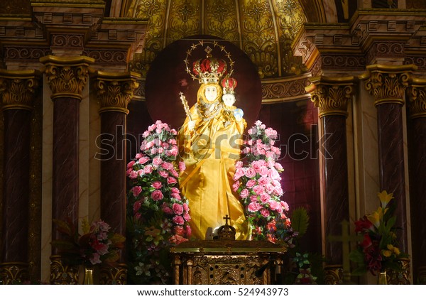 Velankanni India September 30statuevirgin Mother Mary Stock Photo