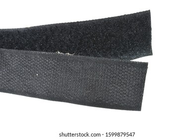 Velcro for clothes isolated on white background