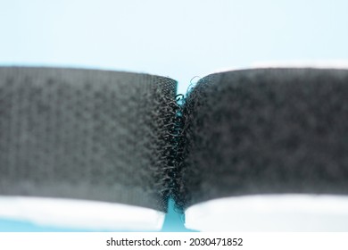 Velcro type slim band black, fluffy + velvet