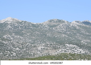 Velebit Mountains Over Ravni Kotari, Croatia