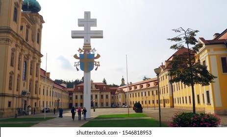 Velehrad / Czech Republic - October 11, 2019: The Velehrad basilica, Catholic school, and monastery complex, site of the introduction of Christianity to the region. 