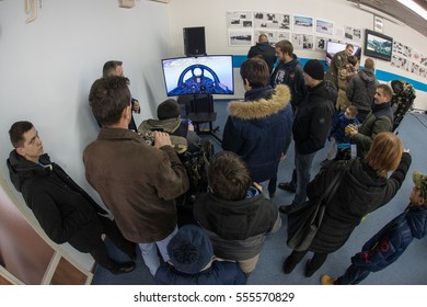 VELIKA GORICA, CROATIA - DECEMBER 10, 2016: 25th Anniversary Of Croatian Air Force And Air Defence. People Trying Flight Simulator. 