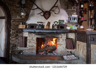 Interior Room Art Fireplace Stock Photos Images Photography