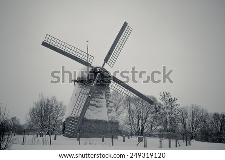 Similar – Foto Bild Bock-Windmühle im Schnee