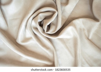 Velour background and drapery the color coffee   milk  Blackout curtains velour background and pleats 