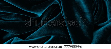 velvet texture background banner Tidewater Green ,blue green, dark turquoise color , expensive luxury, fabric, material wallpaper, cloth background. 