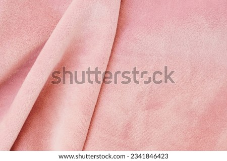 velvet texture background light pink   color , expensive luxury fabric, wallpaper. Template, copy space.