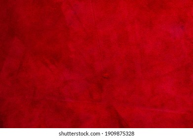 Velvet Texture Of Seamless Leather. Felt Material Macro. Red Suede Texture. Fabric, Leather