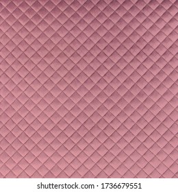 Velvet Upholstery Quilted Fabric Texture In Mauve