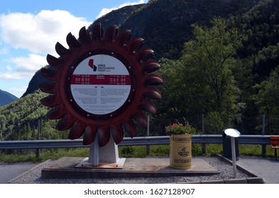 Vemork Hydroelectric Power Station At Rjukan, A Part Of Rjukan-Notodden UNESCO Industrial Heritage Site, Known For Norwegian Heavy Water Sabotage. June 22,2018.Rjukan,Norway