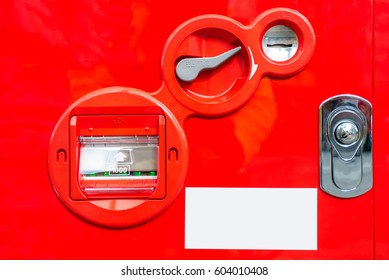 vending Machine coin and banknote insert space