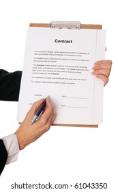 Vendor Signing The Contract As A Continuation Of Relationship