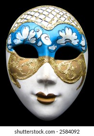 Venetian Mask Isolated On Black Background Stock Photo 2584092 ...