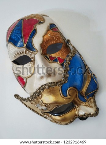 Venetian masks. Carnival. Festive mask.