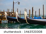 Venetian traditional Gondolas from Piaza San Marco