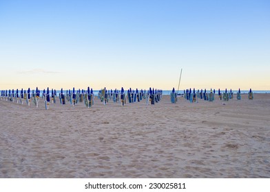 The Venezia Lido Beach In Venice Italy