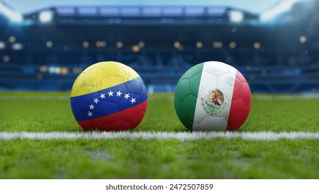 Venezuela vs Mexico Soccer Match - Powered by Shutterstock