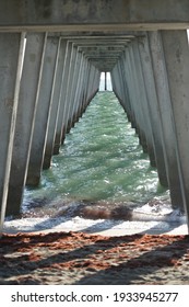 Venice Beach Florida USA 9-2-2020 Fishing Pier In Venice Beach Florida