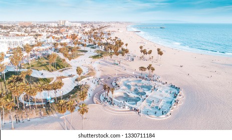 Venice Beach Skatepark Aerial View - Powered by Shutterstock