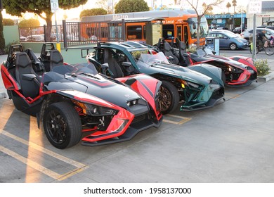 Venice California March 27,2021
Polaris Slingshot Three Wheel Motor Vehicle.