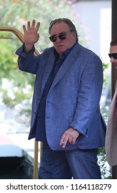 Venice, Italy. 05 September, 2017. Gérard Depardieu Leave From The Hotel Excelsior